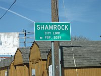 USA - Shamrock TX - City Limit (20 Apr 2009)